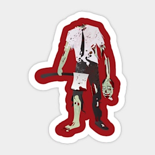 scary halloween zombie day of the dead horror scary Sticker